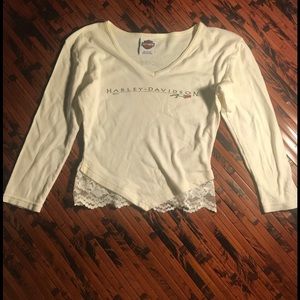 Harley - Davidson Crop Top Size S 100% Cotton